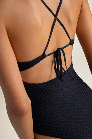Entero bandeau Negro