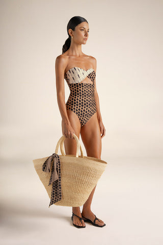 Entero bandeau Animal Print