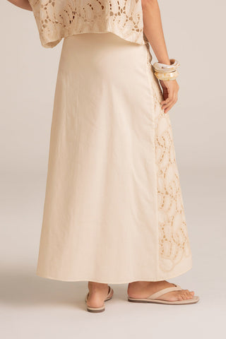 Falda pareo Marfil