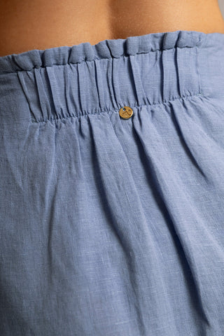 Falda pareo azul