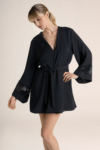 Kimono corto negro