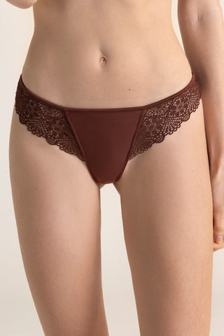 Calzón semibrasilero café