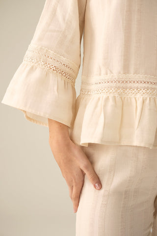 Pijama Pantalón marfil