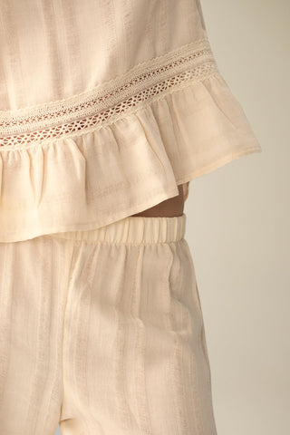 Pijama Pantalón marfil