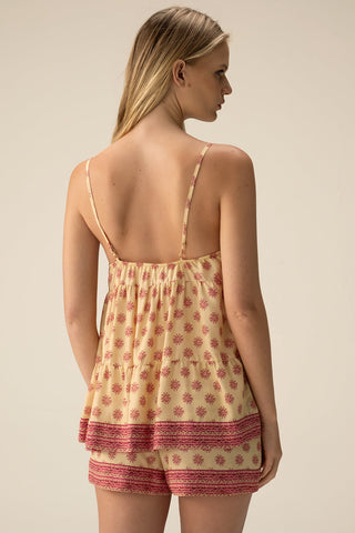 Pijama Short marfil