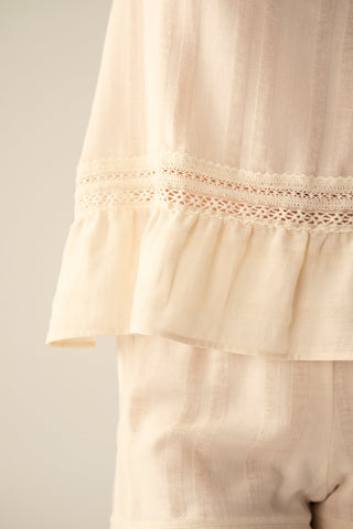 Pijama Short marfil