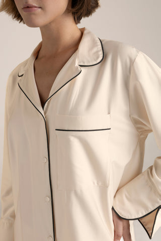 Pijama capri Marfil