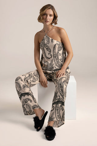 Pijama pantalón Satén Estampada