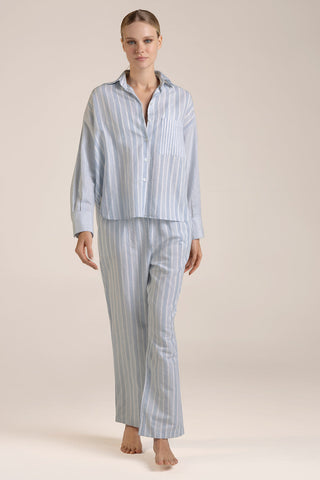 Pijama pantalón Rayas Azul