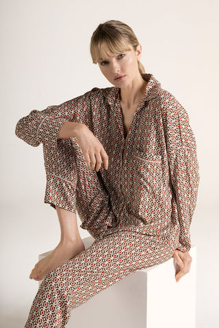 Pijama pantalón corbatero