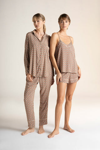 Pijama pantalón corbatero