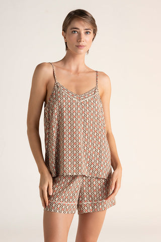 Pijama short corbatero