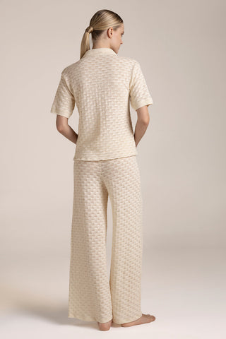 Pantalón Tejido Marfil