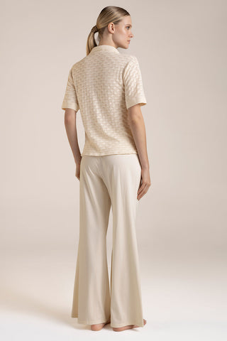 Pantalón Tejido Marfil