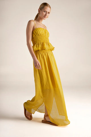 Vestido/Falda larga Amarillo