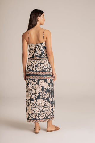 Top de tiras Estampado