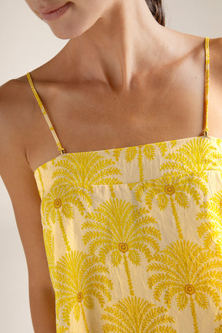 Top de tiras Amarillo