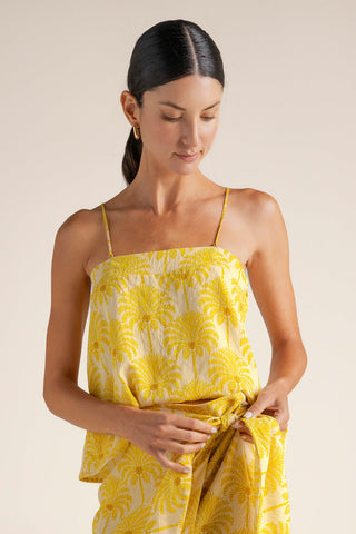 Top de tiras Amarillo