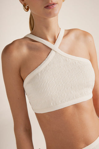 Top halter Blanco