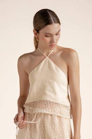 Top halter Marfil