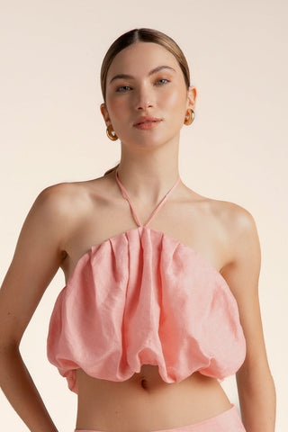 Top halter Rosado