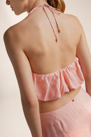 Top halter Rosado