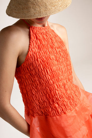 Top halter Naranja