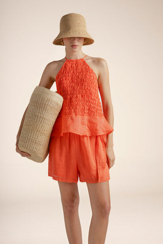 Top halter Naranja