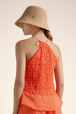 Top halter Naranja