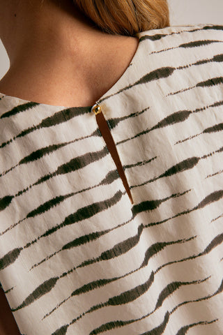 Top manga corta Animal Print