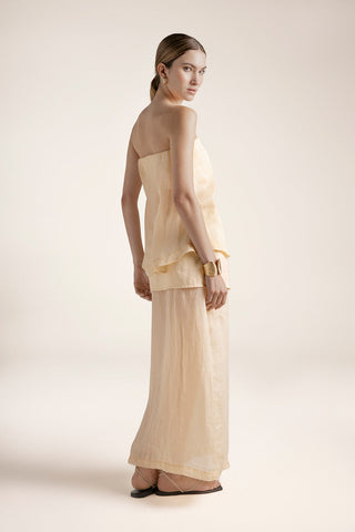 Top strapless Marfil