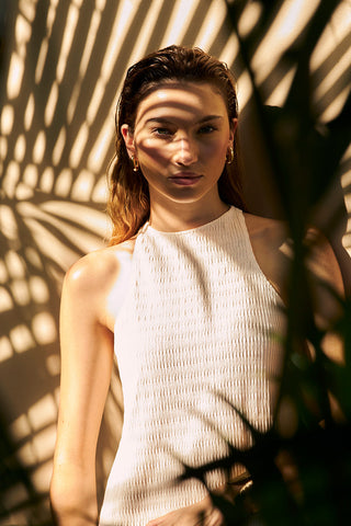 Vestido corto Blanco