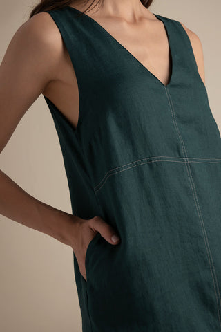 Vestido corto verde