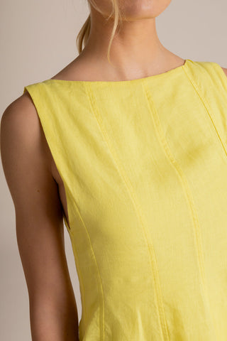 Vestido corto Amarillo