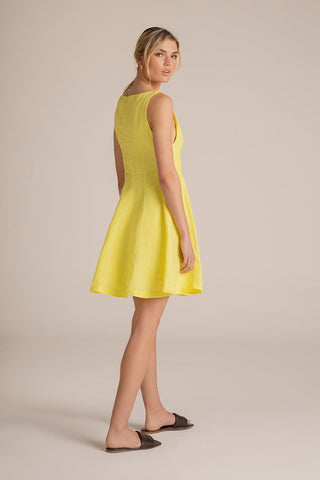 Vestido corto Amarillo