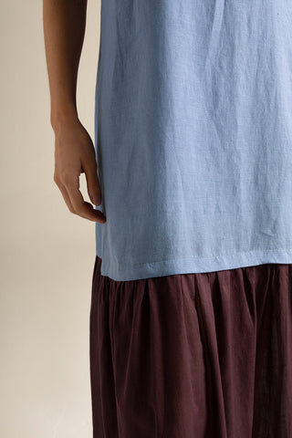 Vestido largo azul