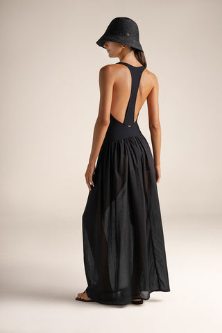 Vestido largo Negro