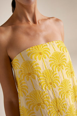 Vestido midi Amarillo