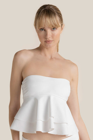 Top  strapless Blanco