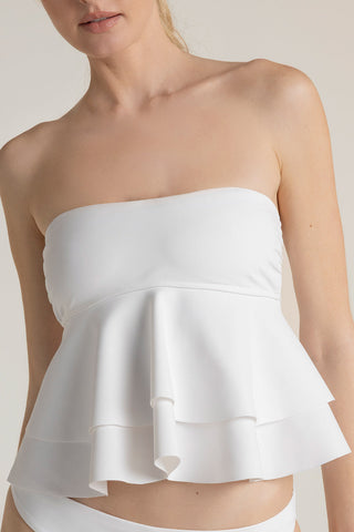 Top  strapless Blanco