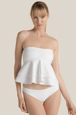 Top  strapless Blanco
