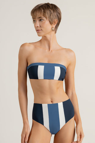 Top  strapless Bloque de color