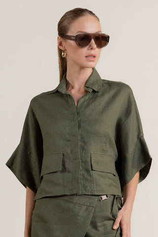 Camisa manga corta Verde