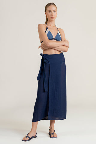 Falda pareo Azul