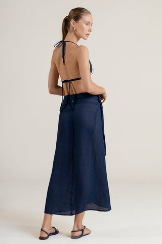 Falda pareo Azul
