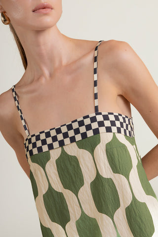 Vestido corto Verde