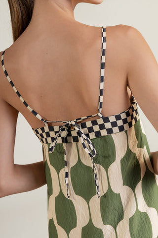 Vestido corto Verde