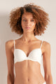 Brasier Con Copa, colores Off White, Piel, negro