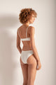 Brasier Con Copa, colores Off White, Piel, negro