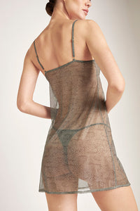 Babydoll estampado animal  verde